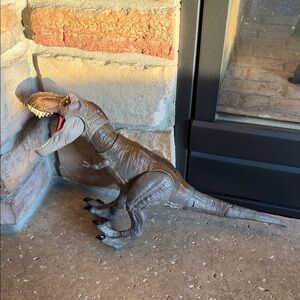 Ferocious Jurassic World TRex Brown Dinosaur movable Action Figure 20 inches
